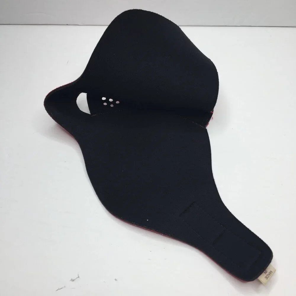 Vintage 80s Adult Red Neoprene Ski Face Mask Snowboard Snow Size Medium